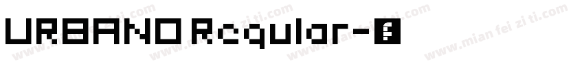 URBANO Regular字体转换